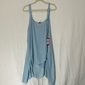 Vince Camuto High-Low Overlapping-Hem Camisole Size XL Bluebell Light Blue Women